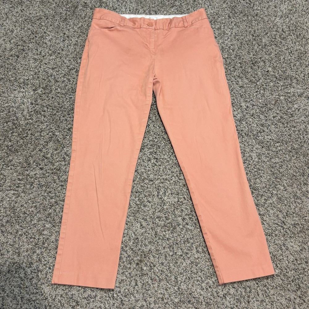 Van Heusen Classic Fit Stretch Women's Peach Orange Capris Crop Pants Size 2